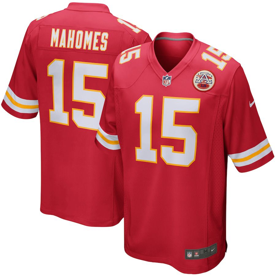 Men Kansas City Chiefs #15 Patrick Mahomes Nike Red Game Player NFL Jersey